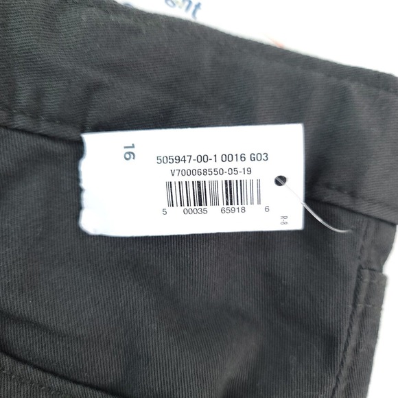 Old Navy Straight Built In Flex Tough Pants Grey Charles Boy's Sz 16 Adjustable - Picture 6 of 12